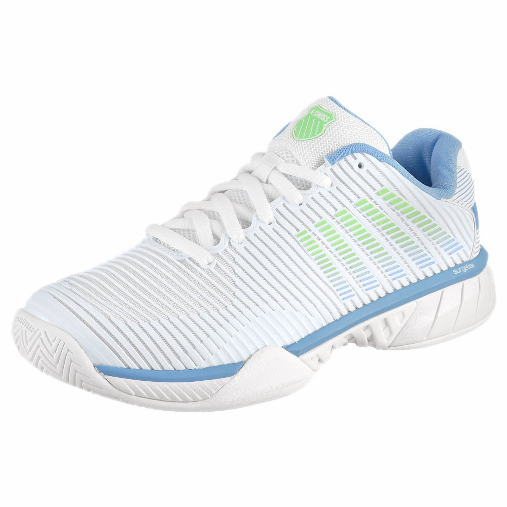 Nike Rafa Tennis Shoes K-Swiss Women's Hypercourt Express 2 - Lucent White/Dutch Canal