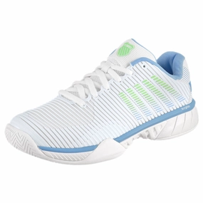 K-Swiss Women's Hypercourt Express 2 - Lucent White/Dutch Canal Hakeem Olajuwon Tennis Shoes