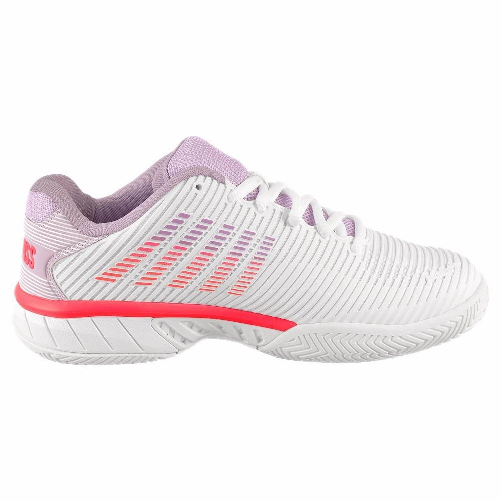 Brooks Tennis Shoes K-Swiss Women's Hypercourt Express 2 - White/Orchid Petal