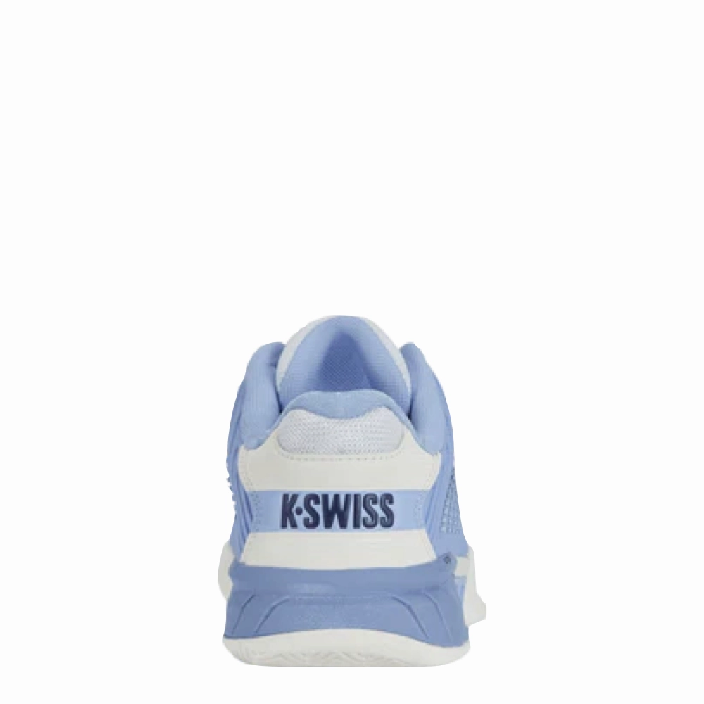 K-Swiss Women's Hypercourt Express 2 Court Shoe in Bright White/Open Air/Estate Blue Geox Tennis Shoes