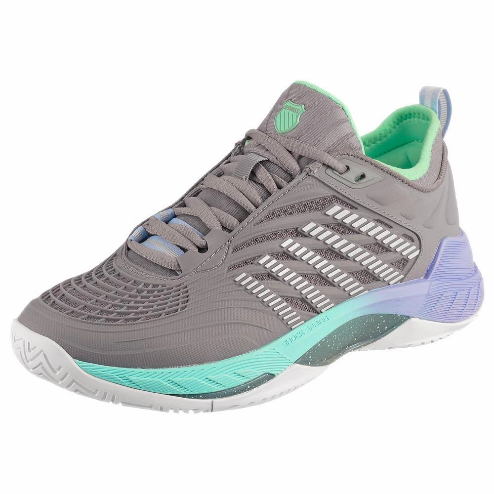K-Swiss Women's Hypercourt Supreme 2 - Lilac Gray/Nimbus Cloud Fallen Tennis Shoes