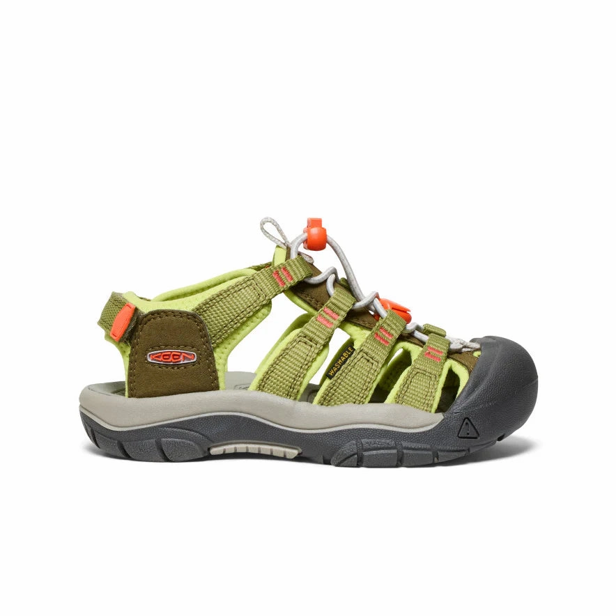 Keen Kids' (Sizes 8-13) Newport Boundless Children's Sandal - Dark Olive/Scarlet Ibis Cheap Sandals