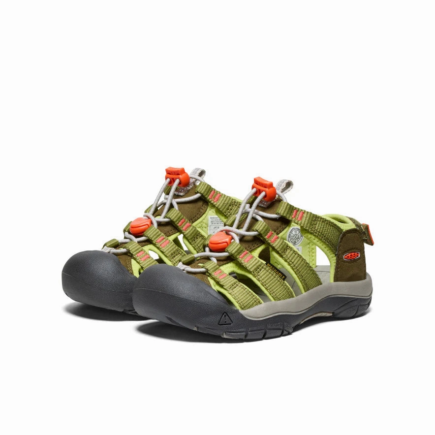 Teenage Sandals Keen Kids' (Sizes 8-13) Newport Boundless Children's Sandal - Dark Olive/Scarlet Ibis