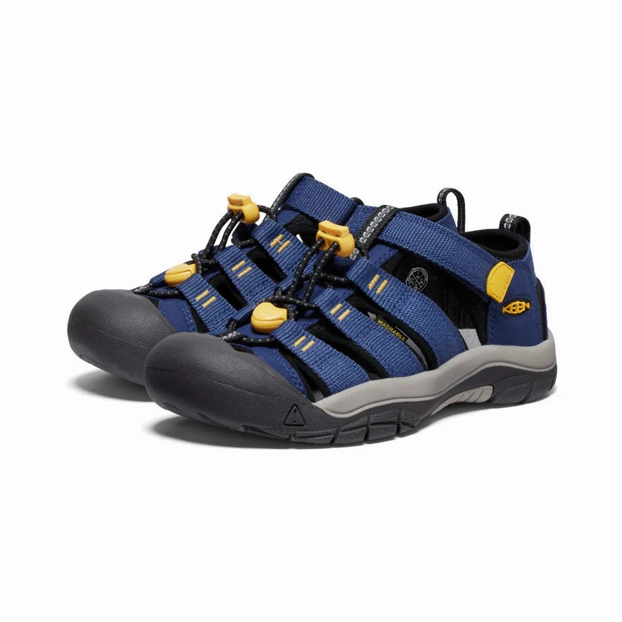 Best Hiking Sandals Keen Little Kids' (Child Sizes 8-13) Newport H2 Child Sandal - Naval Academy/Keen Yellow
