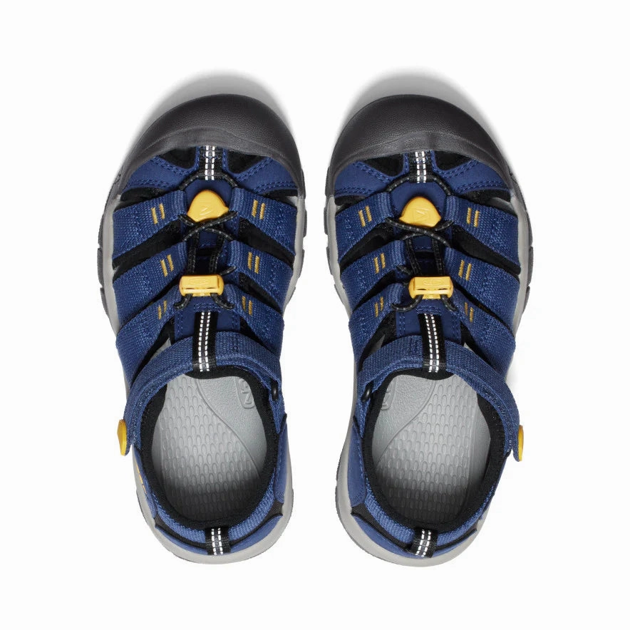 Keen Little Kids' (Child Sizes 8-13) Newport H2 Child Sandal - Naval Academy/Keen Yellow Everyday Sandals