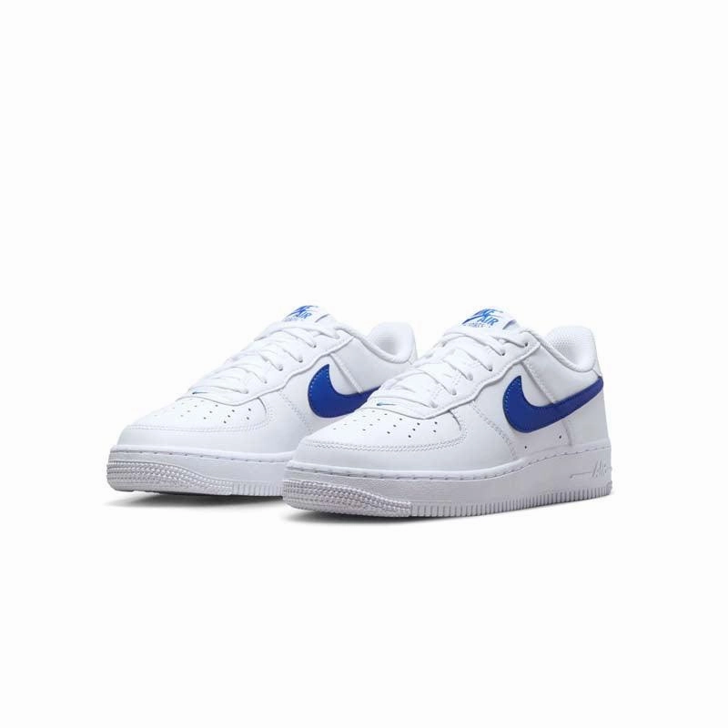 Kid's Air Force 1 'White Hyper Royal' Jordan One Take Basketball Shoes