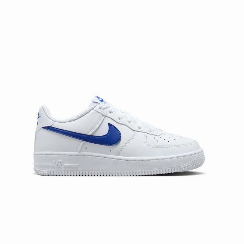 Kid's Air Force 1 'White Hyper Royal' Ankle Support In Basketball Shoes