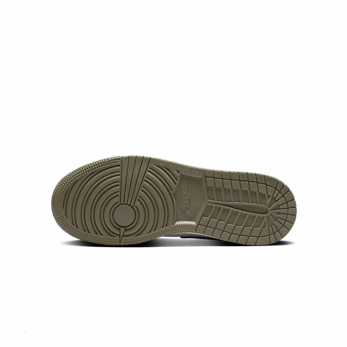 Kids Air Jordan 1 Low 'Black Toe Medium Olive' Basketball Shoes Vs Running