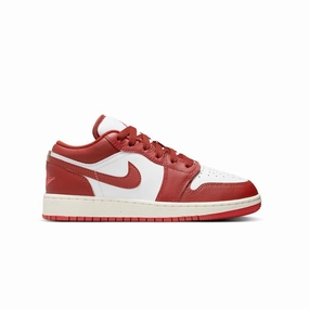 Kids Air Jordan 1 Low SE 'Dune Red' Lucas Basketball Shoes