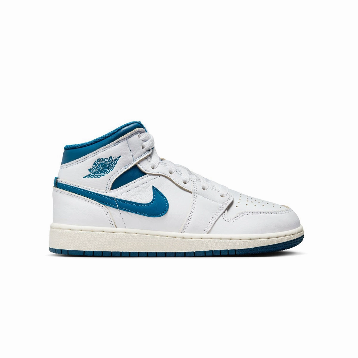 Performance Grip Spray For Basketball Shoes Kids Air Jordan 1 Mid 'White Industrial Blue'