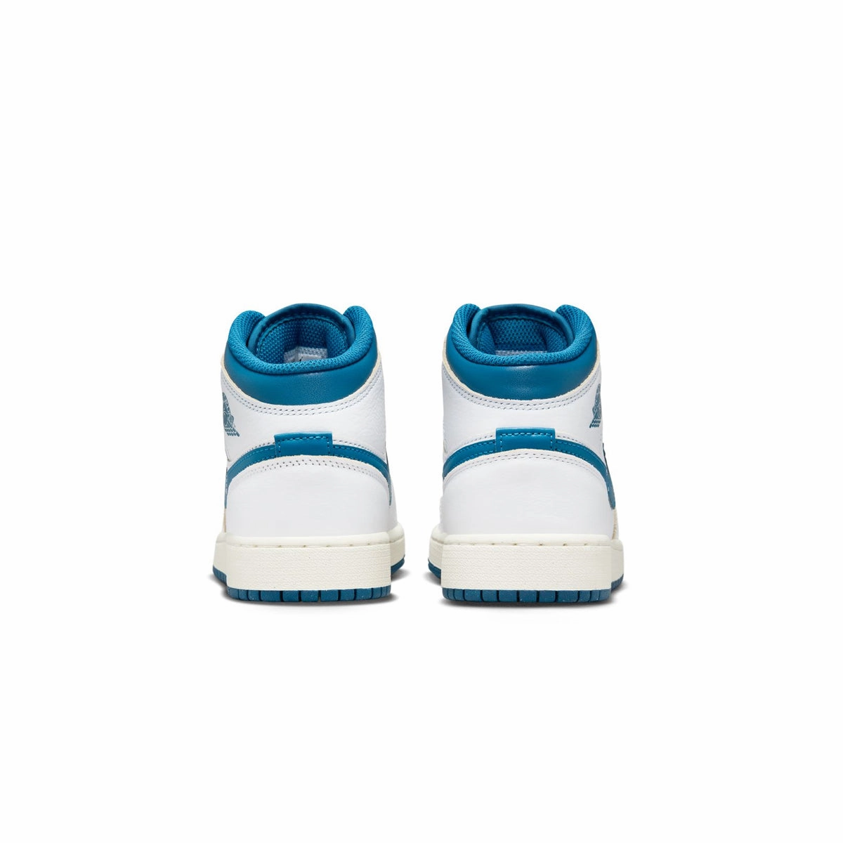 Size 8.5 Basketball Shoes Kids Air Jordan 1 Mid 'White Industrial Blue'