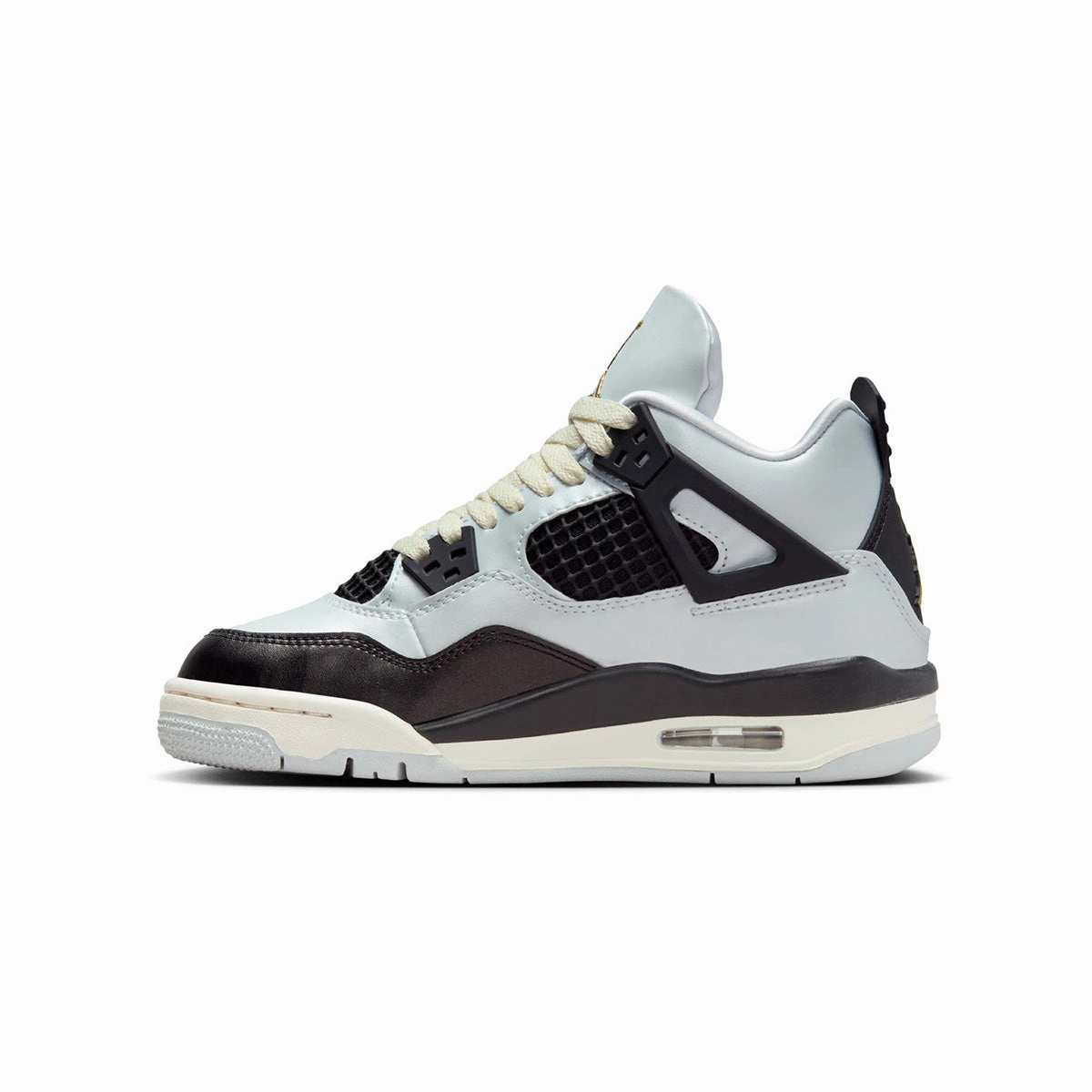 Kids Air Jordan 4 'Pure Platinum' Reign Vintage Basketball Shoes