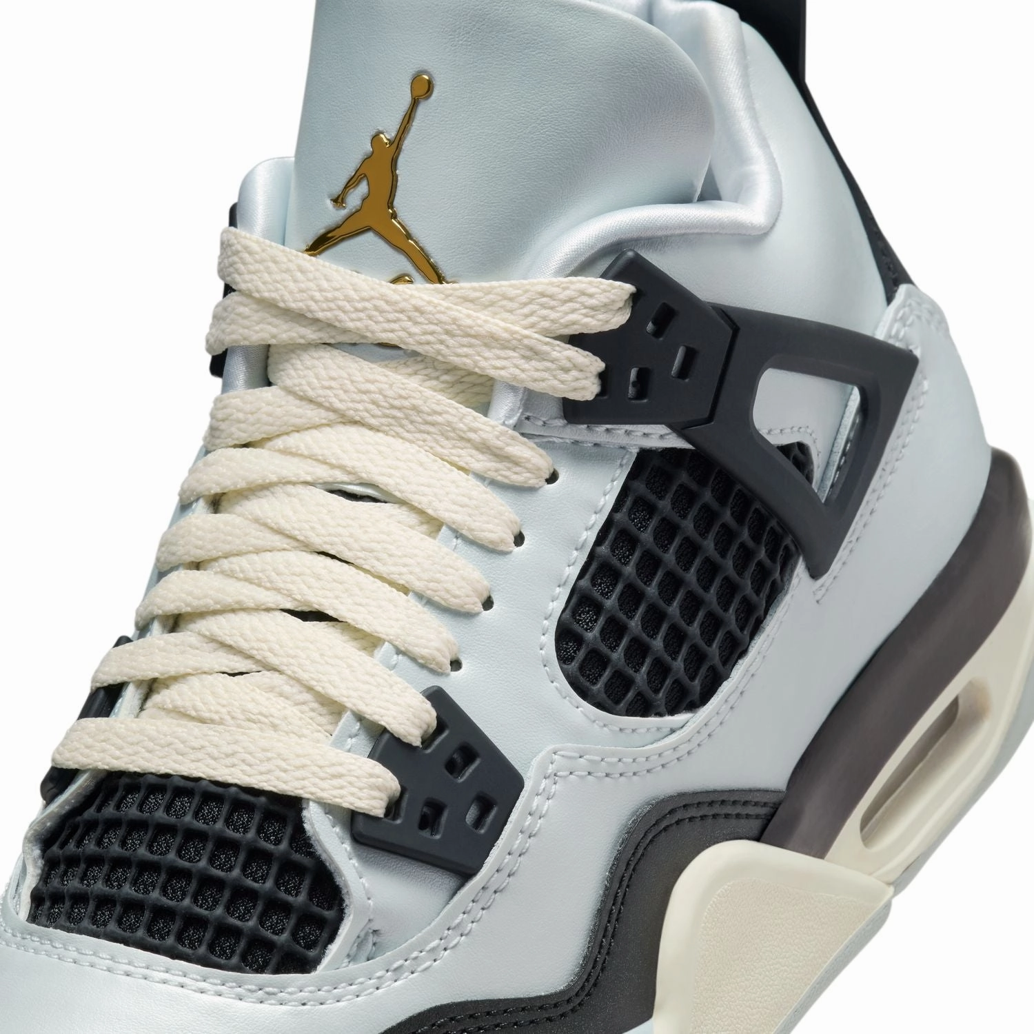 Kids Air Jordan 4 'Pure Platinum' Fitting Basketball Shoes
