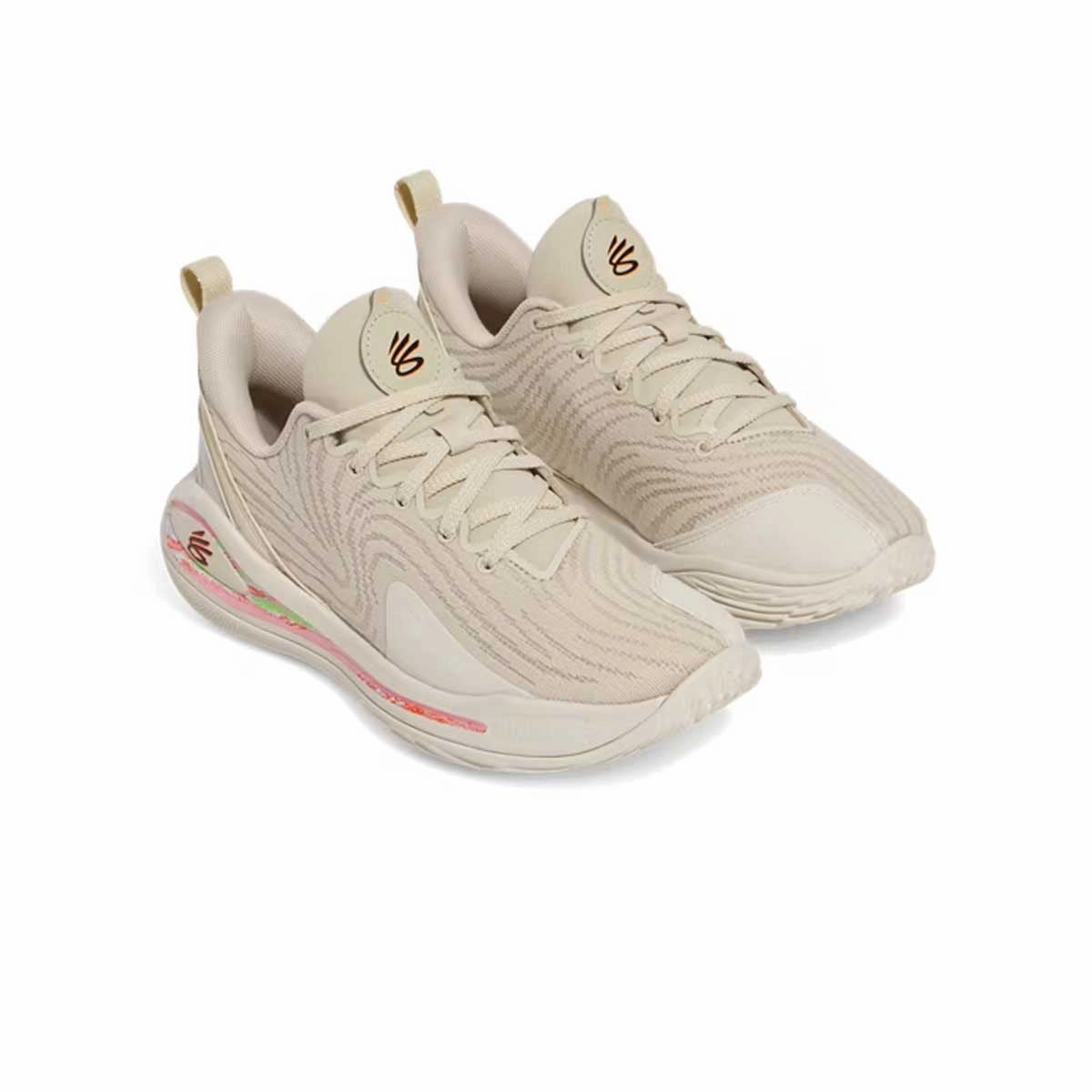 Duke Team Basketball Shoes Kids Curry 12 'Sandstorm Summit White'