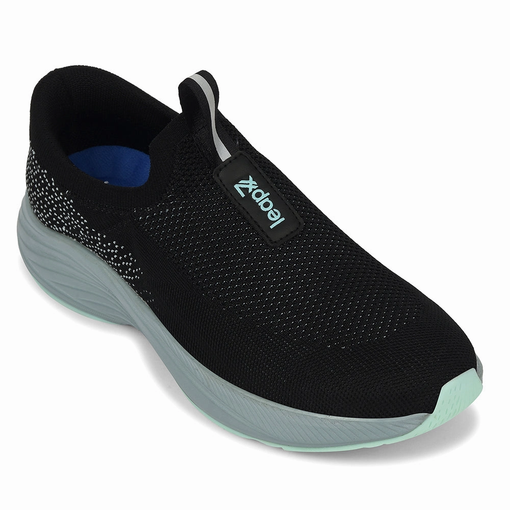 Good Shoes For Walking And Standing All Day Leap7x Black Sports Non Lacing Walking Shoes For Men EAZYGO-252 By Liberty