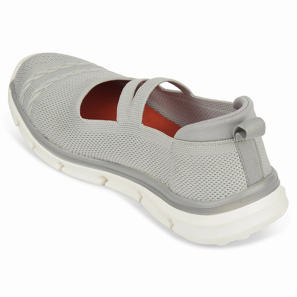 Leap7x Light Grey Sports Non Lacing Walking Shoes For Women BUZZ By Liberty Walking Shoe  Best Long Distance Walking