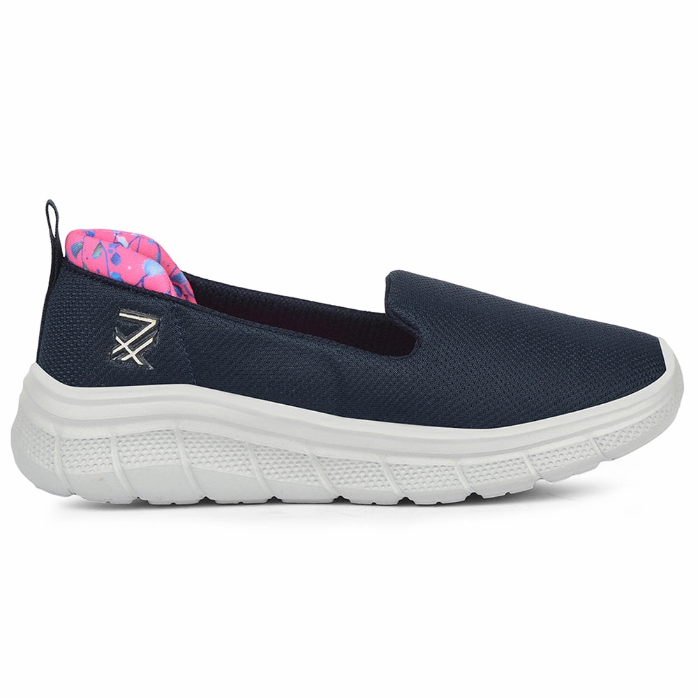 For City Best Walking Leap7x Navy Blue Sports Non Lacing Walking Shoes For Women KAPPER By Liberty