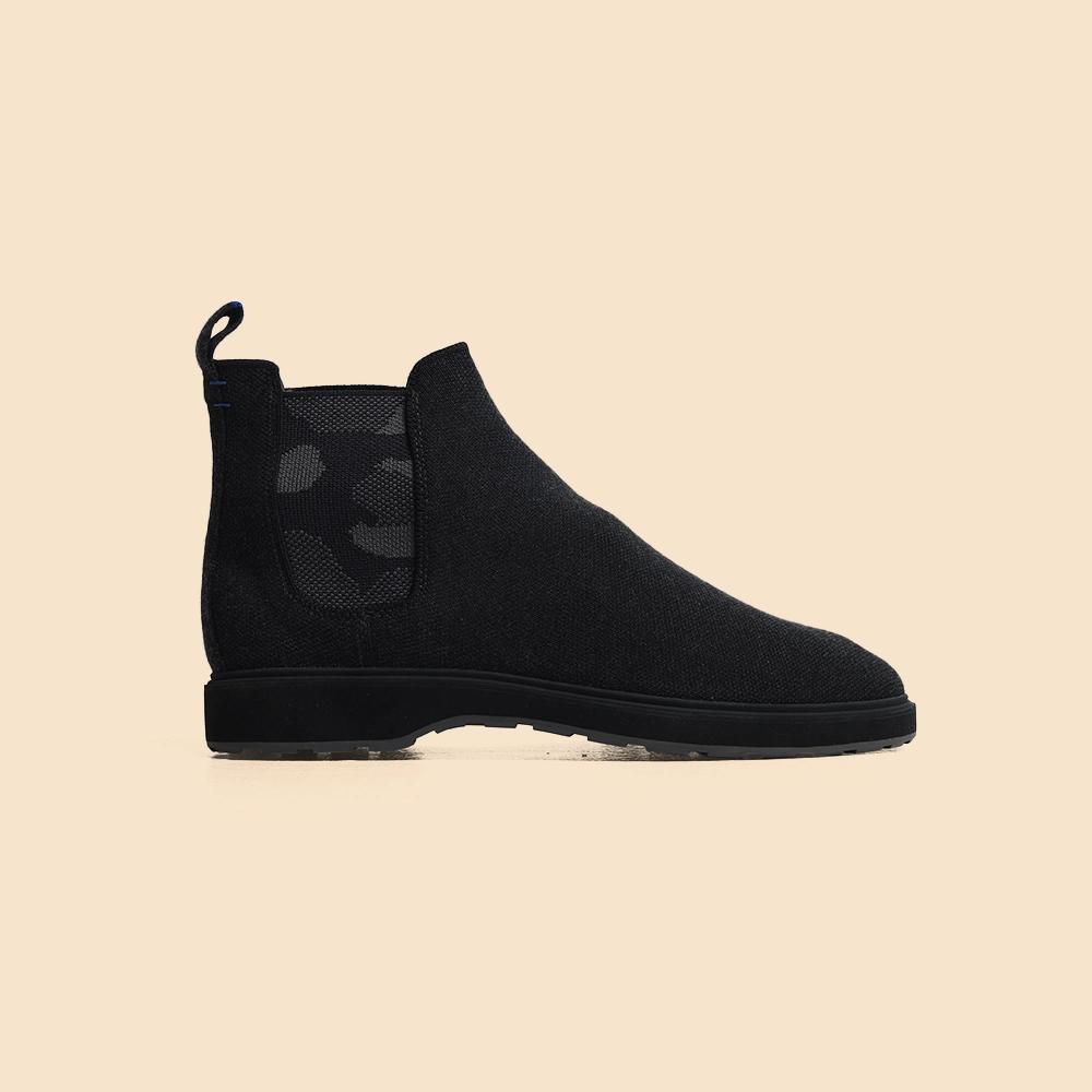 Rothy - Women - Merino Chelsea Ankle Boot - Granite Black Badminton.shoes