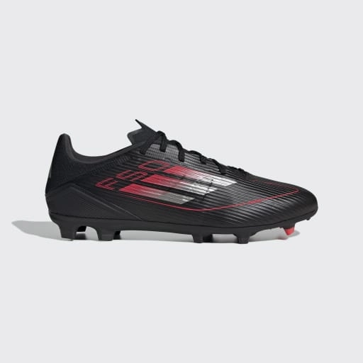 F50 LEAGUE FIRM/MULTI-GROUND BOOTS - Core Black / Iron Metallic / Lucid Red Best Basketball Shoes Adidas