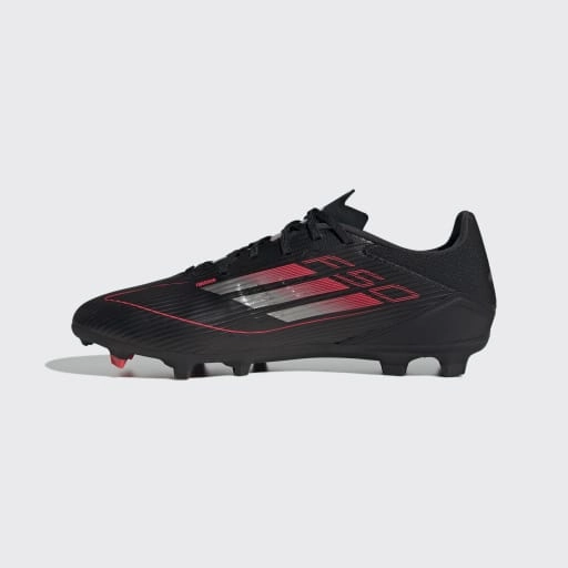 Adidas Shoes All Types F50 LEAGUE FIRM/MULTI-GROUND BOOTS - Core Black / Iron Metallic / Lucid Red