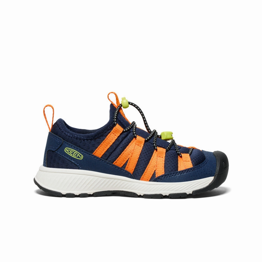 Little Kids' Motozoa Sneaker  |  Naval Academy/Bright Marigold Explorer Next Sneaker Mid Waterproof Shoes