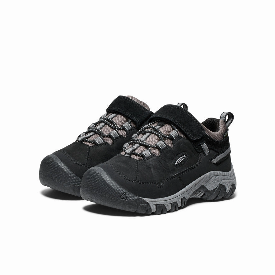 Little Kids' Targhee IV Waterproof Hiking Shoe  |  Black/Steel Grey Best Entry Level Hiking Shoes