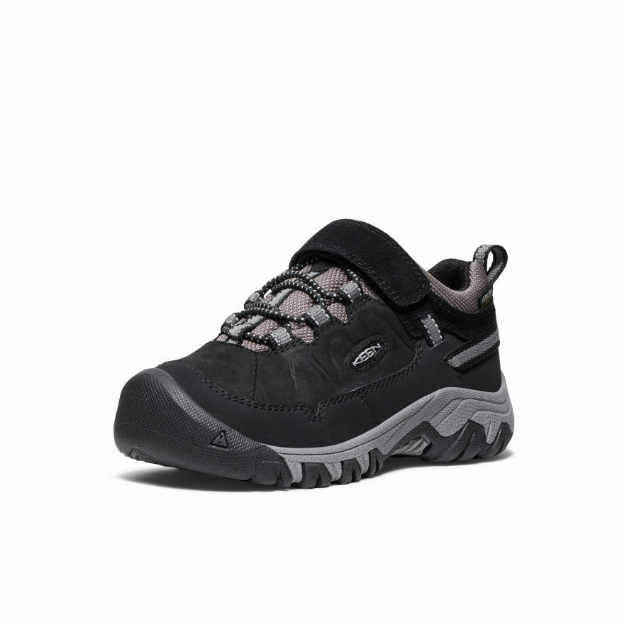 Little Kids' Targhee IV Waterproof Hiking Shoe  |  Black/Steel Grey Hiking Shoes Salewa