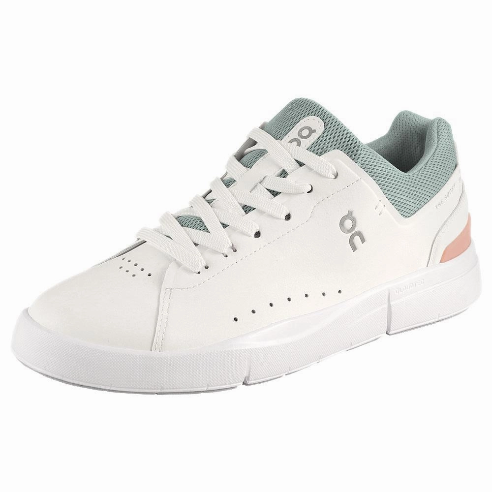 On Women's THE ROGER Advantage - White/Rosehip Shoes Tennis
