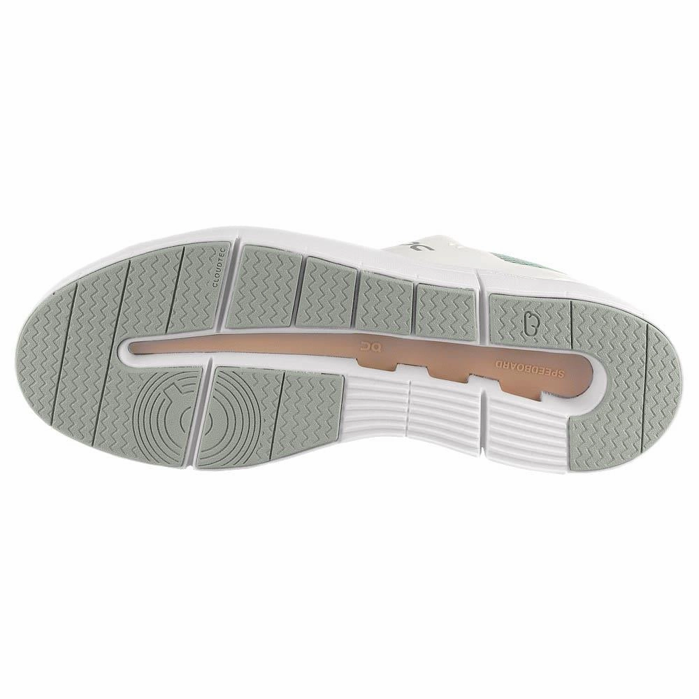 On Women's THE ROGER Advantage - White/Rosehip Happy Feet Tennis Shoes