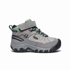 Trail Runners Hiking Shoes Little Kids' Targhee IV Waterproof Hiking Boot  |  Alloy/Granite Green