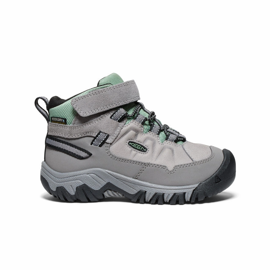 Boulder Low Hiking Shoes Little Kids' Targhee IV Waterproof Hiking Boot  |  Alloy/Granite Green