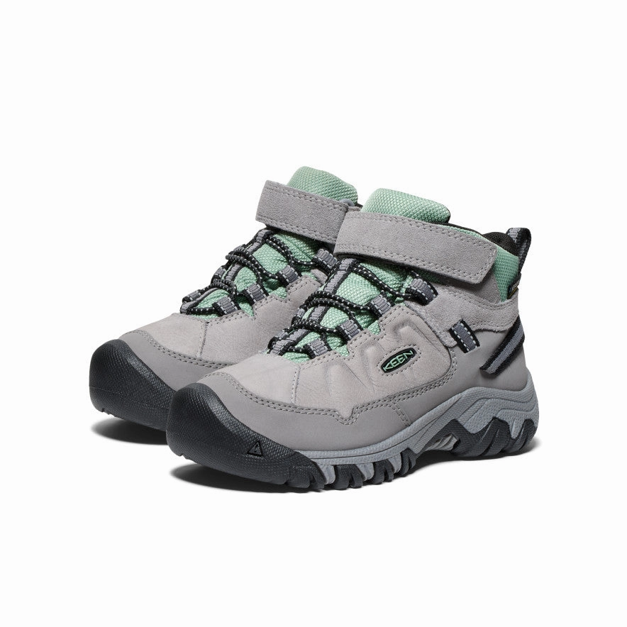Hiking Shoes For Everyday Use Little Kids' Targhee IV Waterproof Hiking Boot  |  Alloy/Granite Green