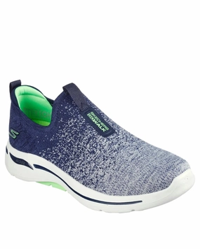 SKECHERS GO WALK ARCH FIT - LINEAR AXIS - 216256 - NVLM Best Walking Shoes For Walking