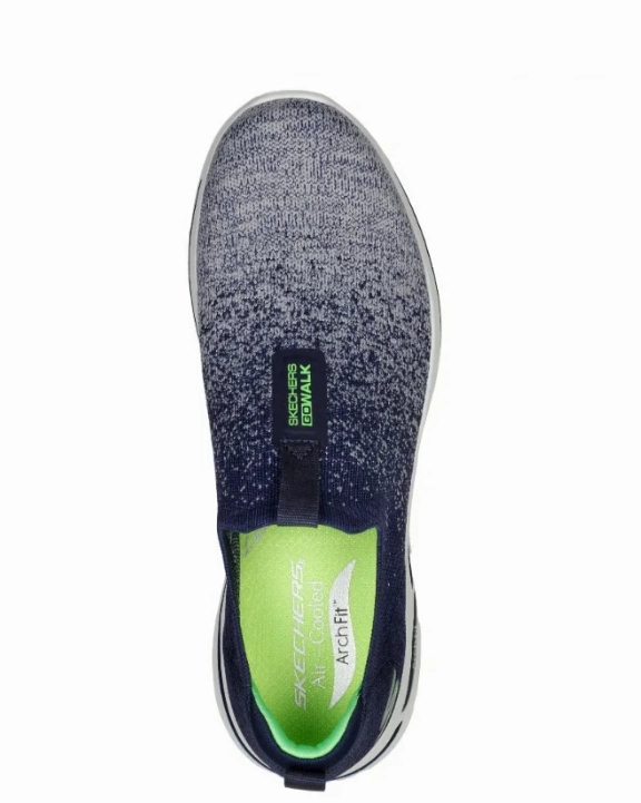 For Winter Walking Best SKECHERS GO WALK ARCH FIT - LINEAR AXIS - 216256 - NVLM