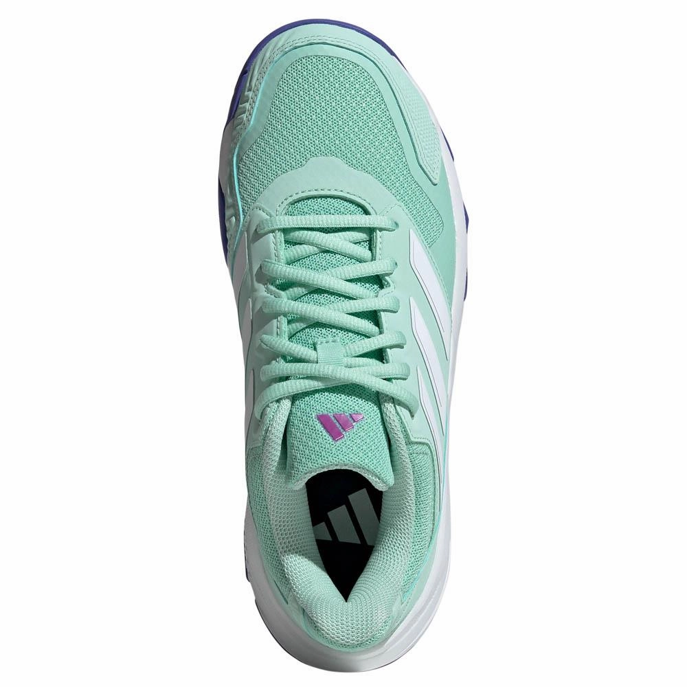 Good Shoes For Playing Tennis adidas Women's CourtJam Control 3 - Semi Flash Aqua/White