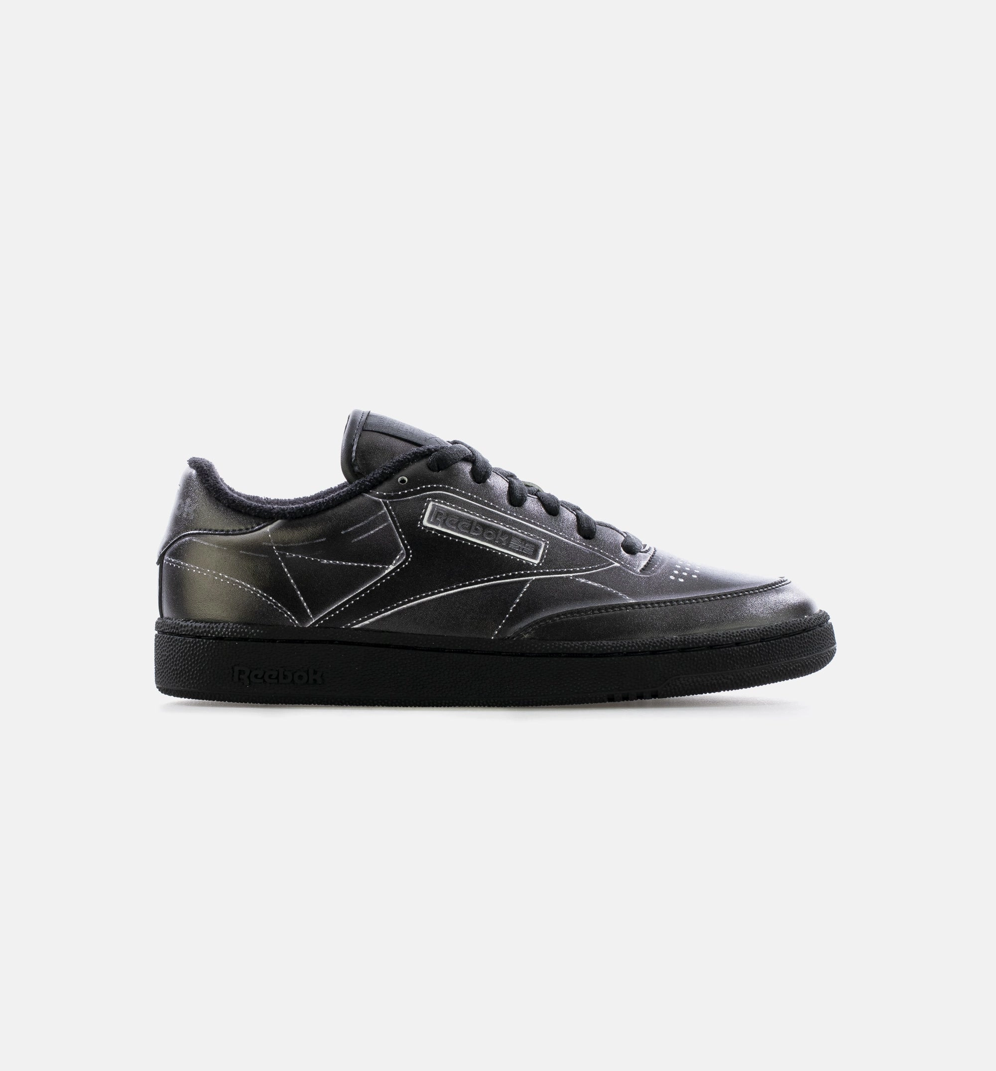Yellow Tennis Shoe Maison Margiela Club C Mens Lifestyle Shoe - Black