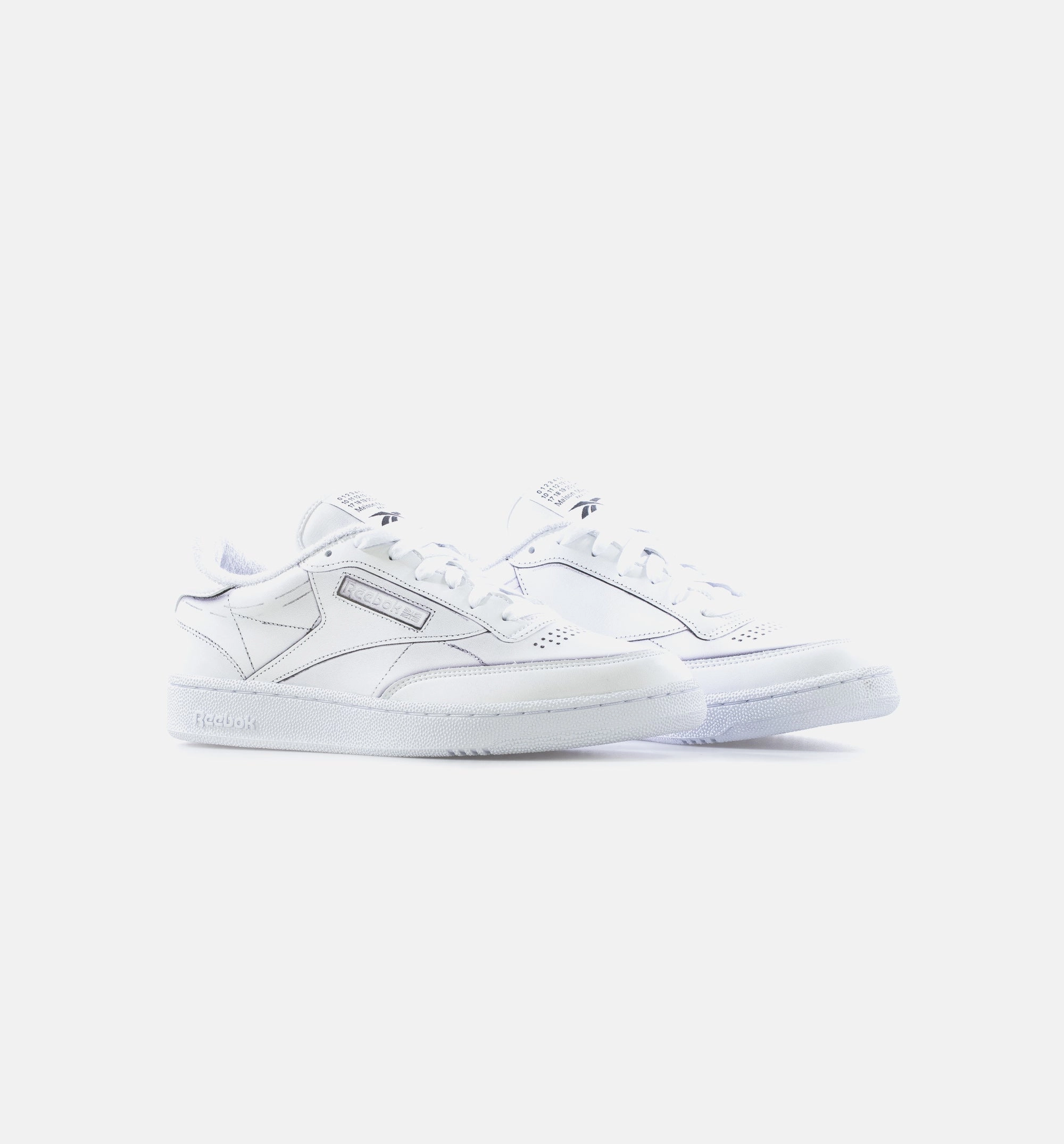 Tennis Shoes To Wear With Jeans Maison Margiela Club C Mens Lifestyle Shoe - White