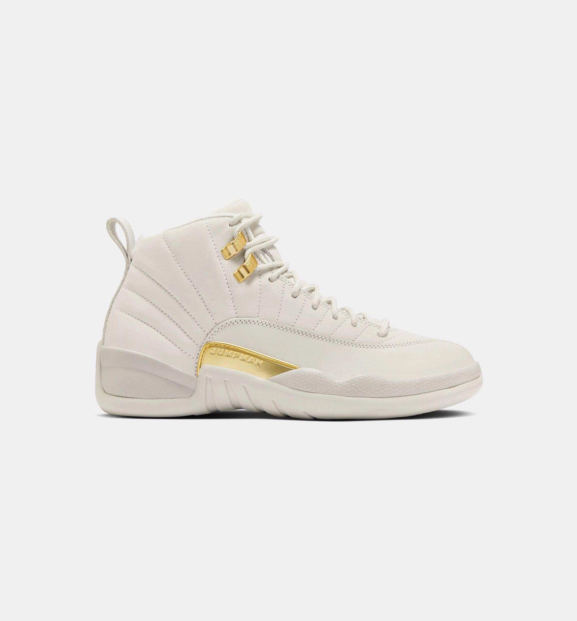 Custom Basketball Shoes Air Jordan 12 Retro Phantom Womens Lifestyle Shoe - Phantom/Metallic Gold/White
