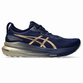 Men's Asics Gel-Kayano 31 Platinum, Blue Expanse/Champagne, 8.5 D Medium High Arch Running Shoes Asics