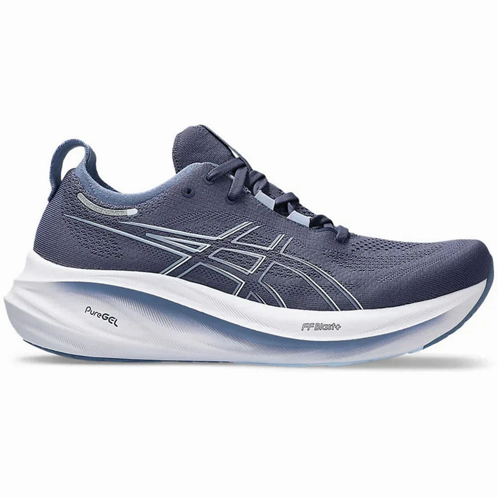 Men's Asics Gel-Nimbus 26, Thunder Blue/Denim Blue, 7 D Medium Asics Volleyball Shoes Uk