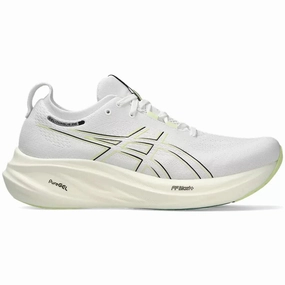 Orthopedic Shoes Asics Men's Asics Gel-Nimbus 26, White/Birch, 11.5 D Medium