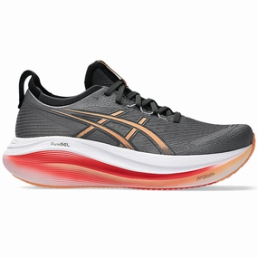 Men's Asics Gel-Nimbus 27, Carbon/Mojave, 10.5 4E Extra Wide Asics Strike Rate Ff Cricket Shoes