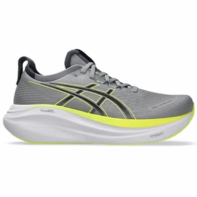Asics Hyrox Shoes Men's Asics Gel-Nimbus 27, Gravel/Carrier Grey, 15 D Medium