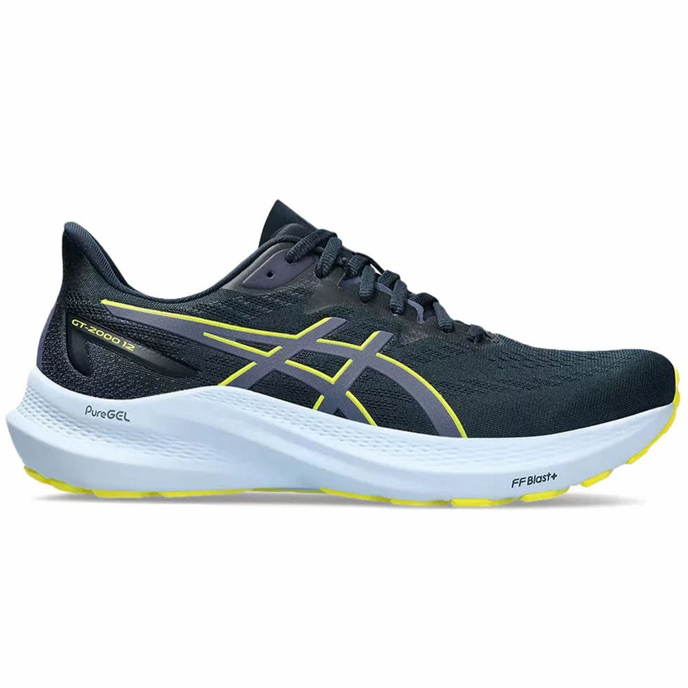 Men's Asics GT-2000 12, French Blue/Bright Yellow, 11.5 D Medium Asics Gymnastics Shoes