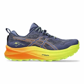Men's Asics Trabuco Max 2, Deep Ocean/bright Orange, 13 D Medium Asics Running Shoes Size 11
