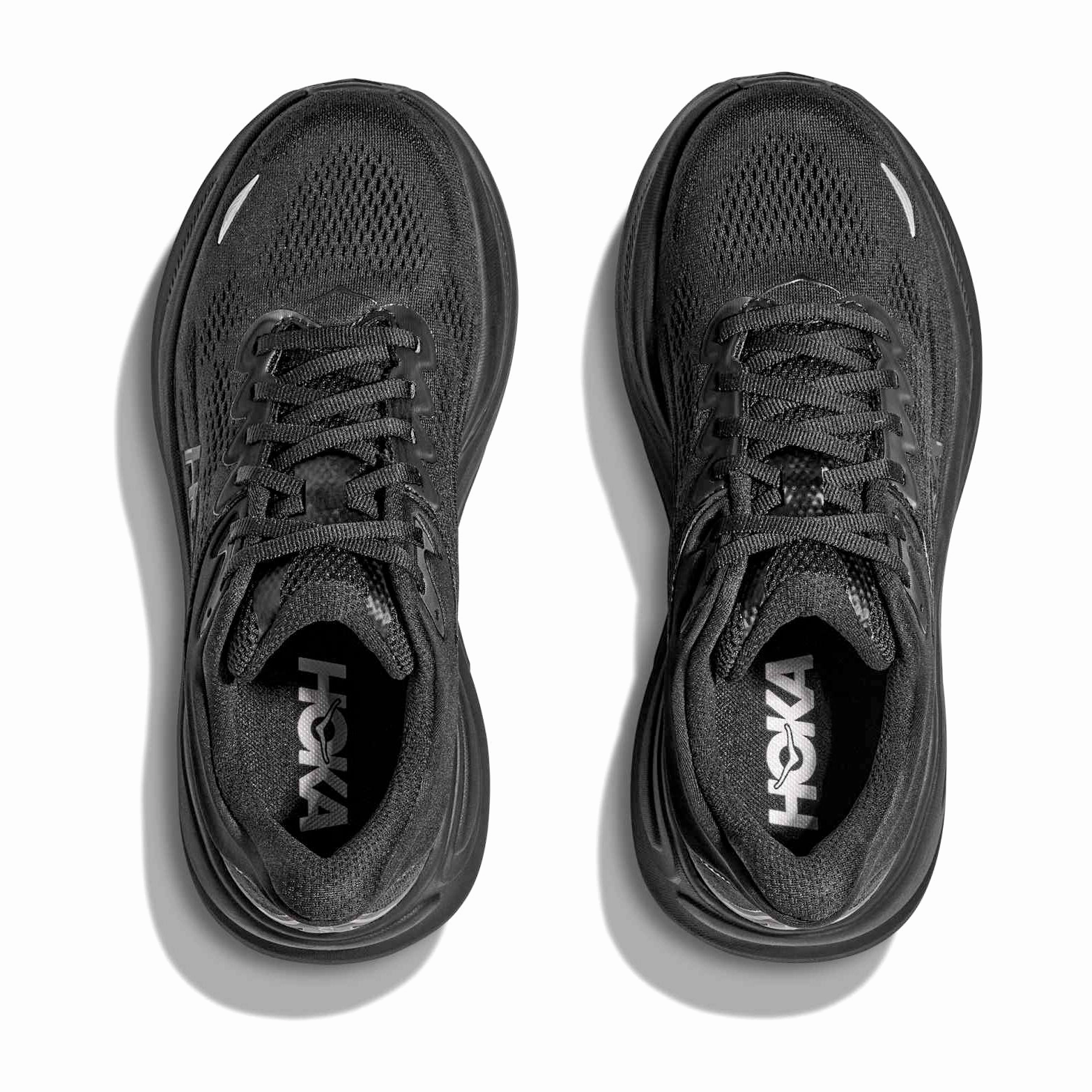 Shoes For Hiking Men's Bondi 9 Wide Fit Running Shoes Black / Black