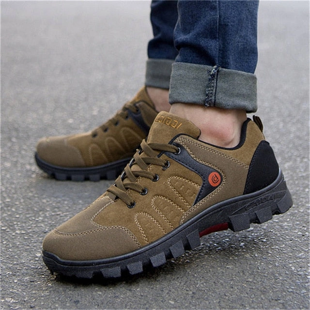 Men's Breathable Work Shoes 2018 Summer Autumn Non-slip Wear-resistant Travel Shoes Outdoor Male Shoes Fishing Sneakers for Men