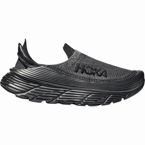 Shoes Ga Men's Hoka Restore TC, Black/Black, 10 D Medium