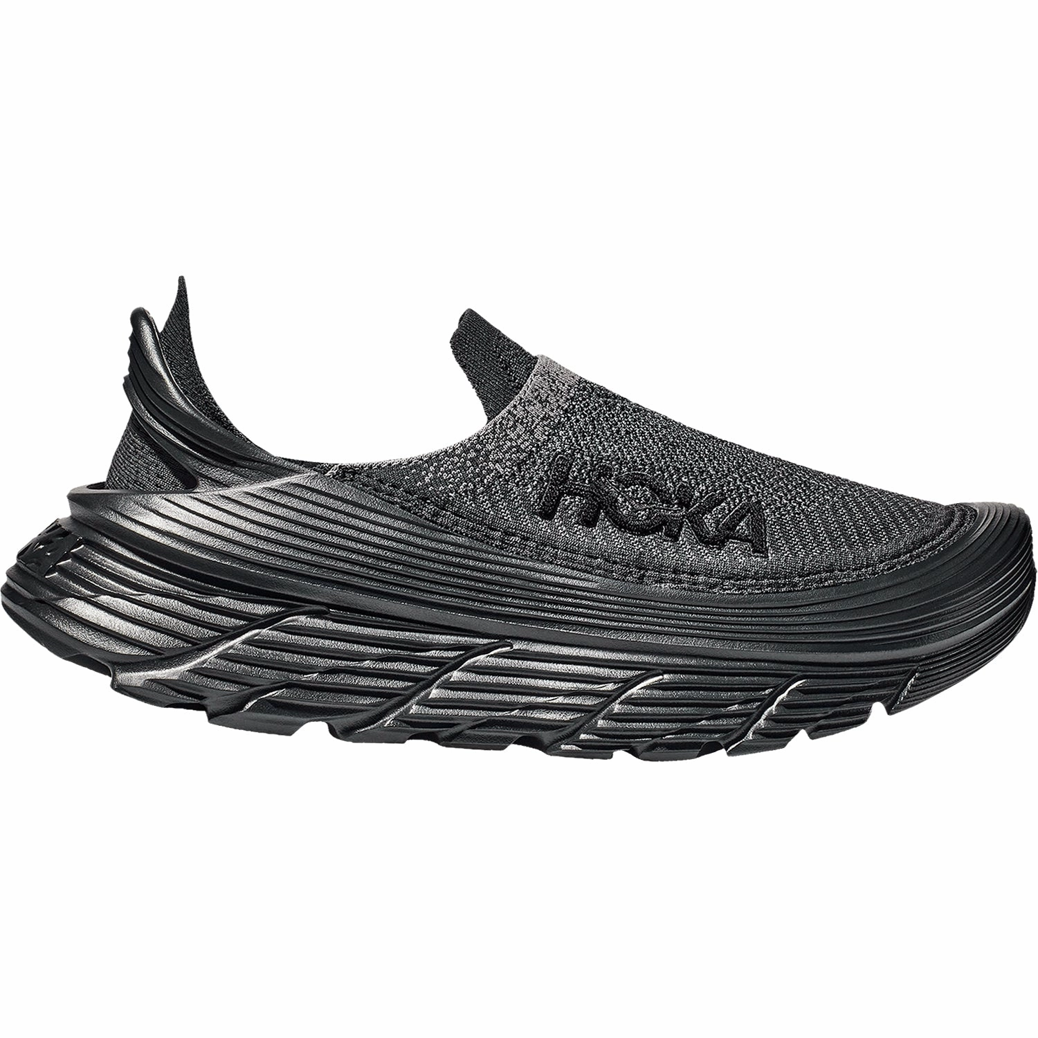 Shoes Running Review Men's Hoka Restore TC, Black/Black, 10 D Medium