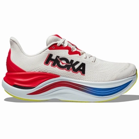 Men's Hoka Skyward X, Blanc De Blanc/Virtual Blue, 9.5 D Medium Colorful Shoes